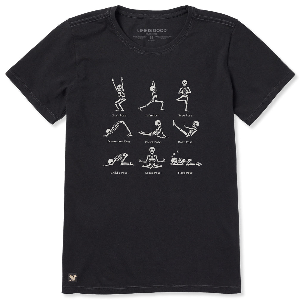 Women's Skeleton Yoga Poses Short Sleeve Tee product image 9