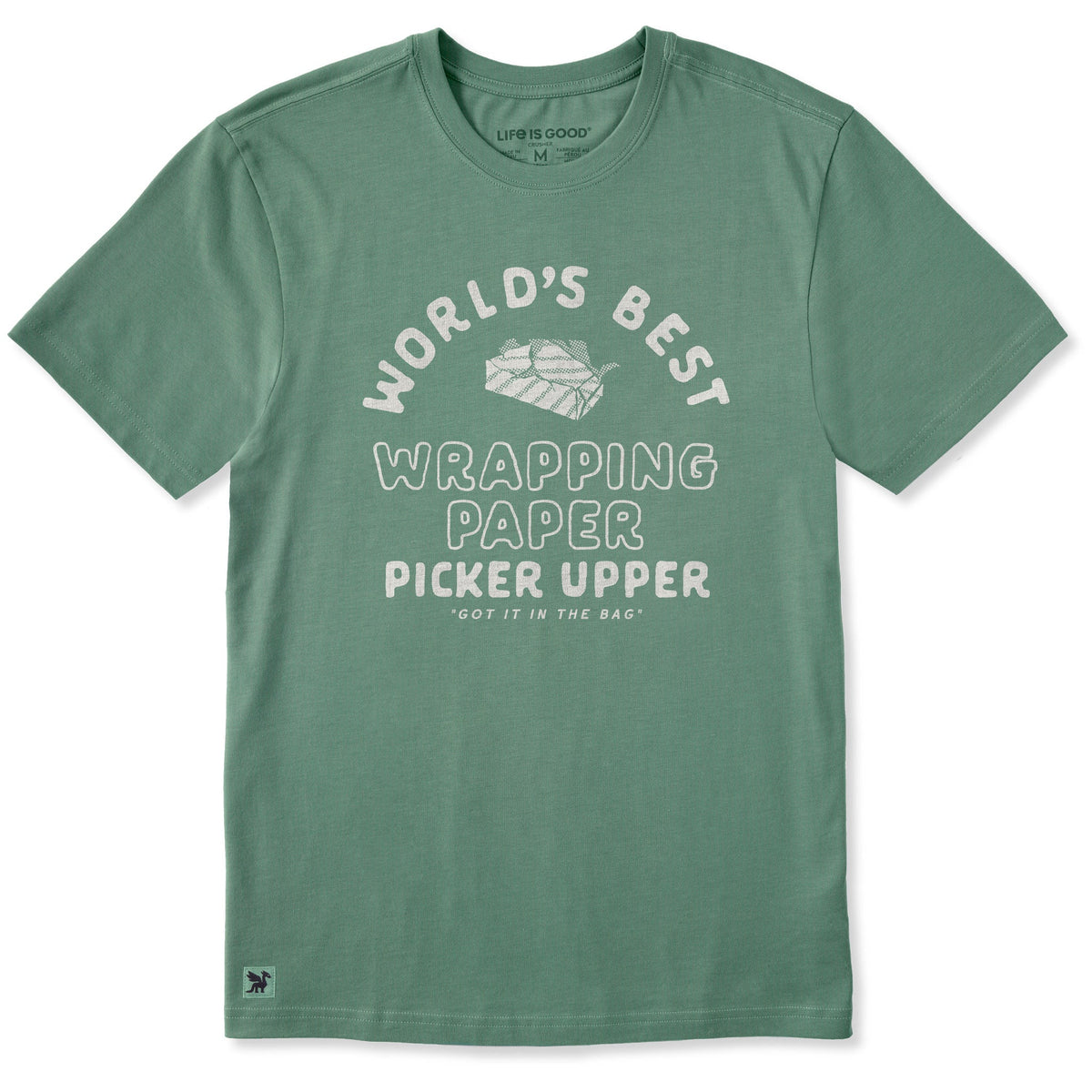 Men's World's Best Wrapping Paper Picker Upper Short Sleeve Crusher Tee