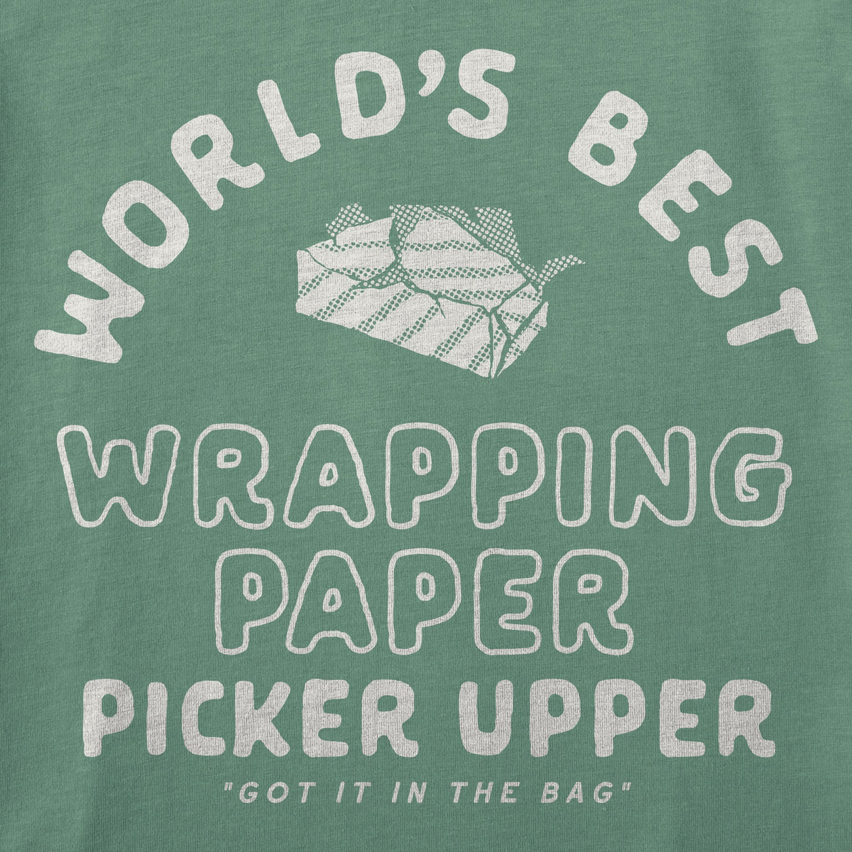 Men's World's Best Wrapping Paper Picker Upper Short Sleeve Crusher Tee