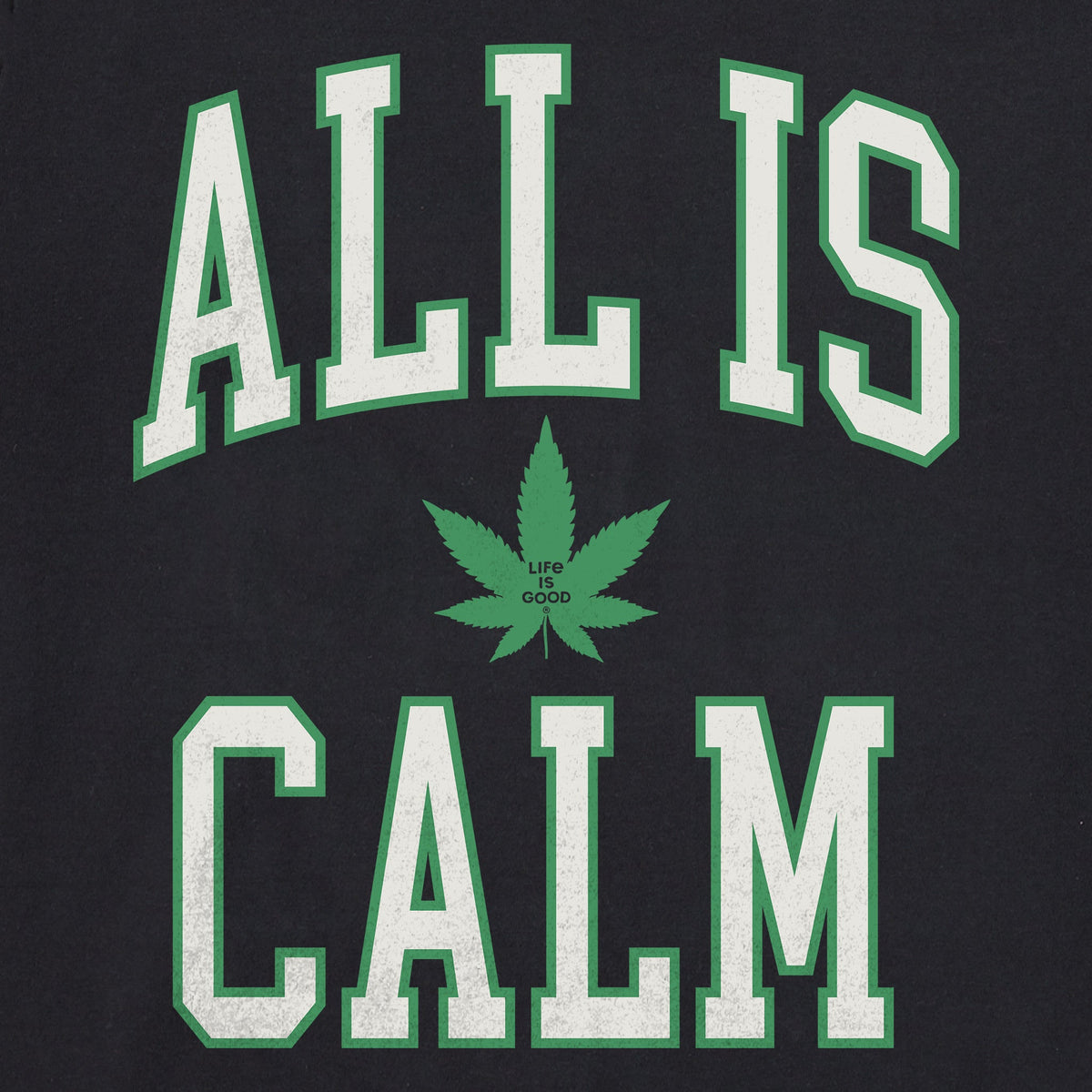 Women's All is Calm Weed Arch Long Sleeve Crusher Tee product image 4
