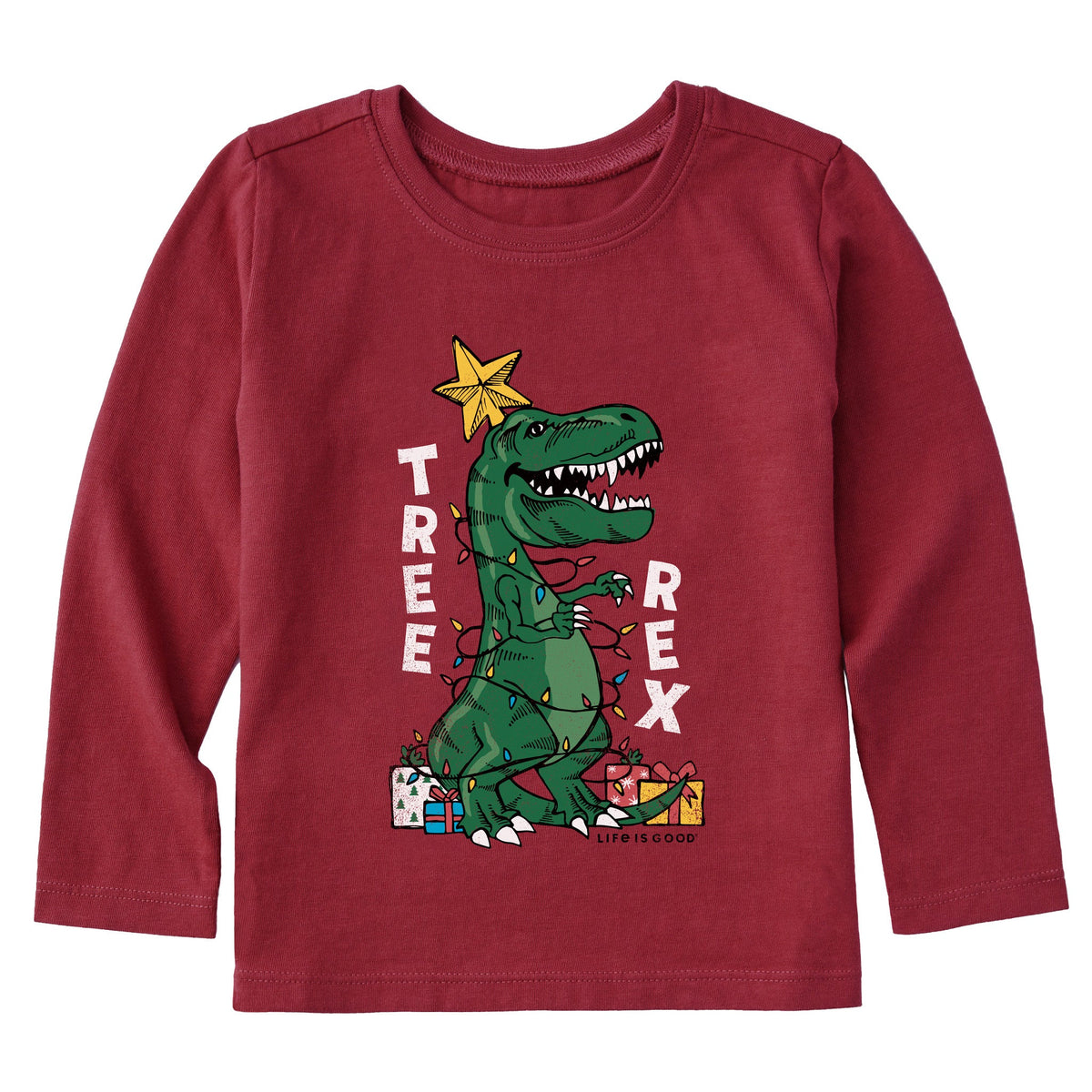 Toddler Tree Rex Long Sleeve Crusher Tee product image 1
